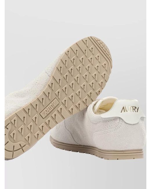 Autry White Leather Low-Top Sneakers for men