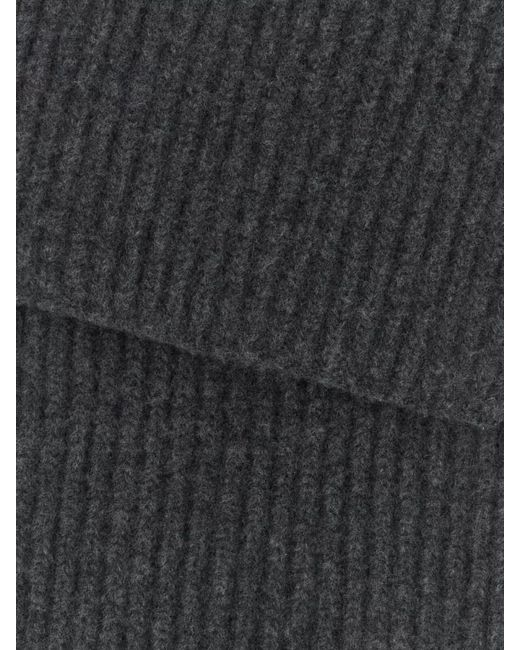 Maison Margiela Blue Wool Scarf for men