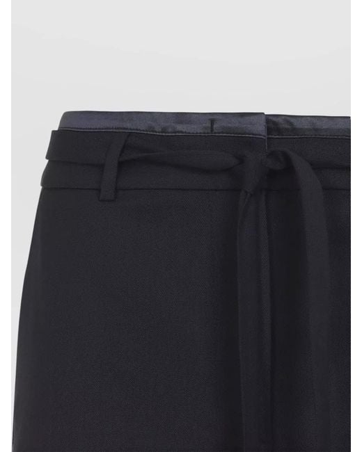 Peserico Blue Tailored Pants Belt Loops Pockets Back