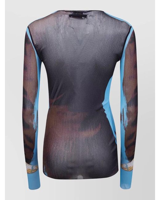 Jean Paul Gaultier Blue The Tennis Suit Top