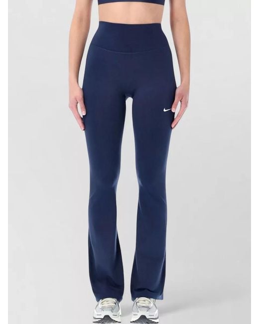 Nike Blue High-Rise Flared Leggings