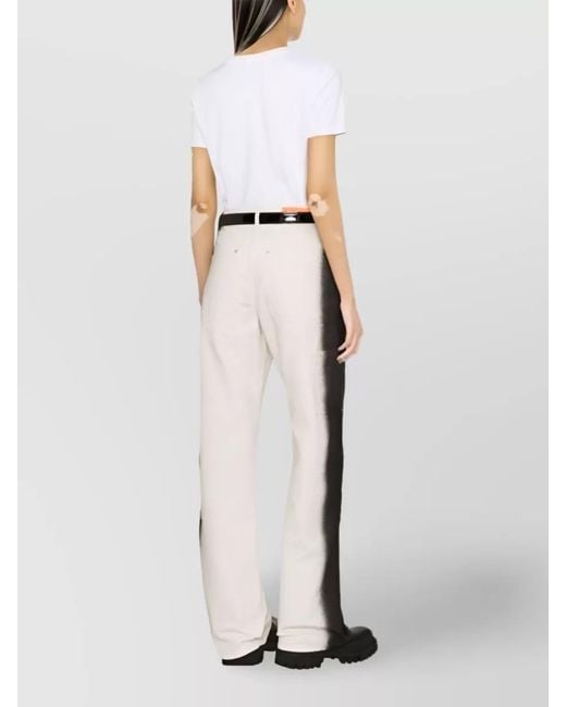 Balmain White Cotton Logo Print Button Embellished T-Shirt
