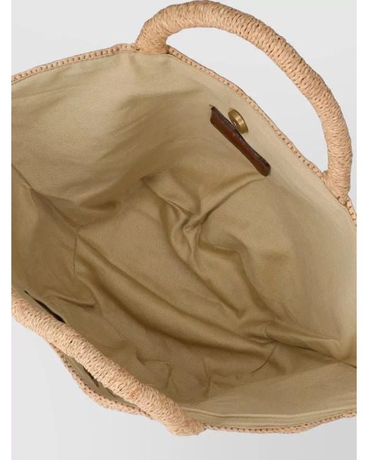 IBELIV Natural Raffia Tote Bag