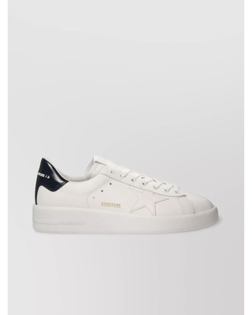 Golden Goose Deluxe Brand Natural "Star Perforated Contrast Heel" Sneakers for men