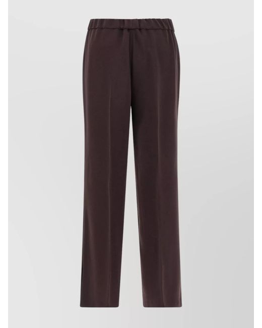 Alberto Biani Brown Straight Trousers