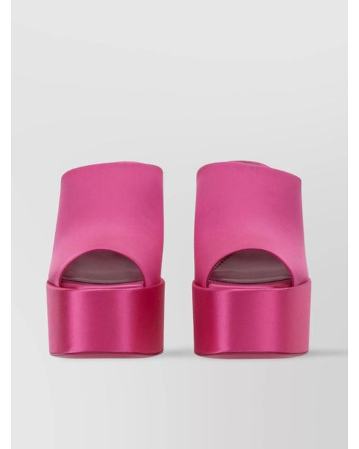 Paris Texas Pink Leather Mule Pumps