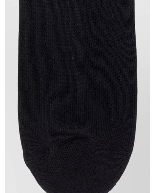 The Attico Black Cotton Socks