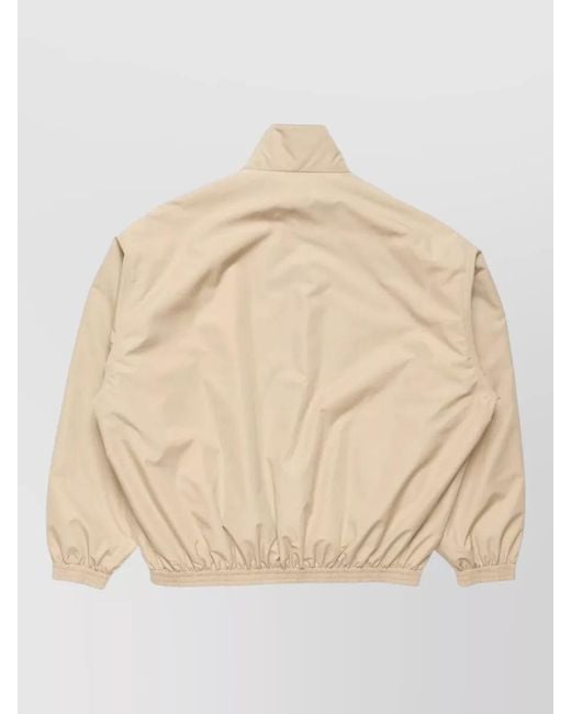 Acne Natural Short Jacket Elastic Cuffs Hem High Collar for men