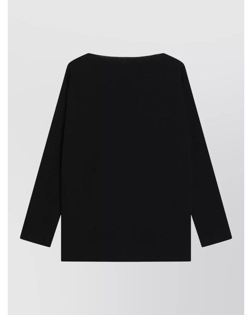 Miu Miu Black Knitwear Long Sleeve Crew Sweater