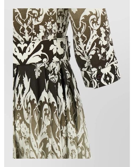 Samantha Sung Multicolor Printed Cotton Midi Dress