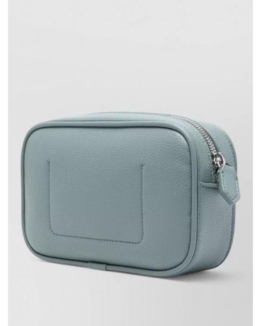 Emporio Armani Blue Logo-Print Shoulder Bag