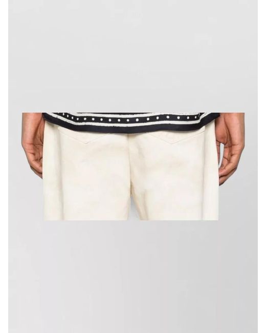 Balmain Blue Short Sleeve Shirt Notched Lapel Graphic Print for men