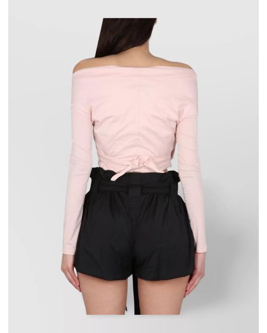 Philosophy Black Cropped Blouse
