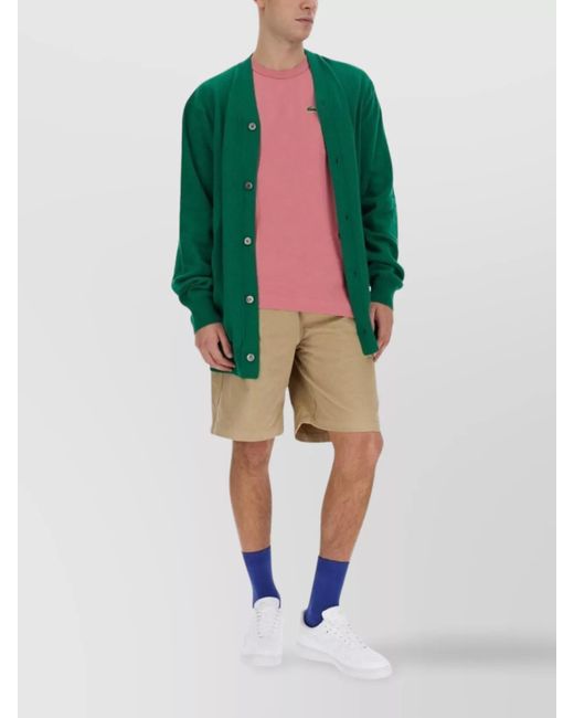 Comme des Garçons Green Wool Cardigan for men