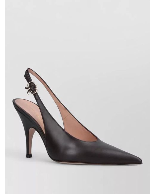 Gianvito Rossi Multicolor Leather Slingback Pumps Pointed Toe Design