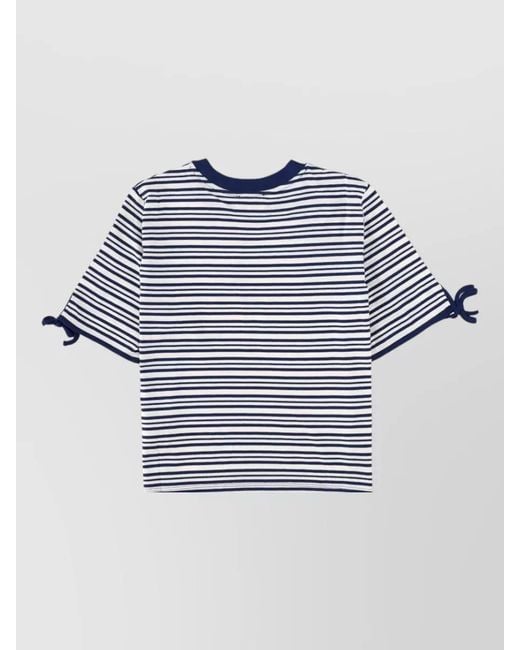 Baum und Pferdgarten Blue Striped Short Sleeve Top Janet Tie