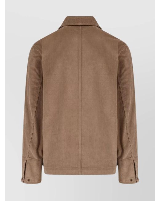 Burberry Brown Corduroy Shirt Jacket for men