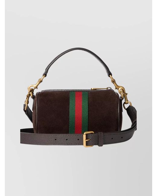 Gucci Metallic Ophidia Mini Leather Shoulder Bag
