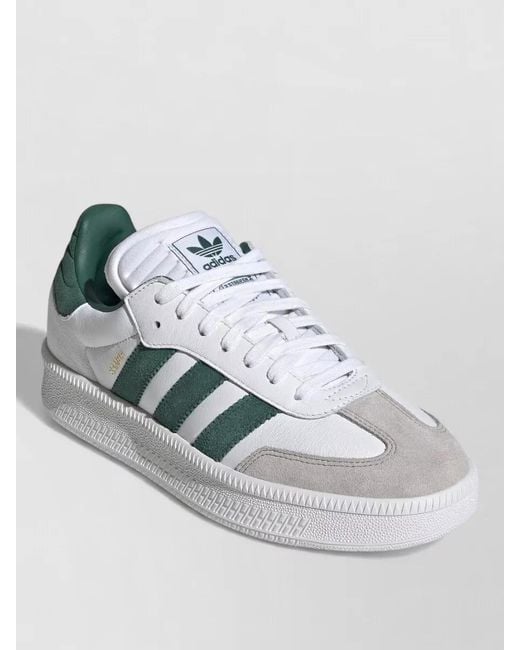 Adidas Originals Metallic Sneakers Contrast Sole Perforated Toe Suede for men