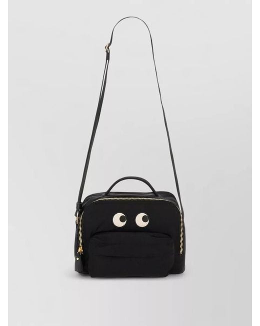 Anya Hindmarch White Shoulder Bag Eyes Motif Top Handle