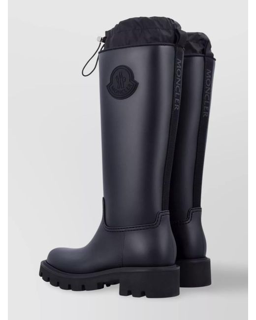Moncler Blue Pvc Ankle Rain Boots