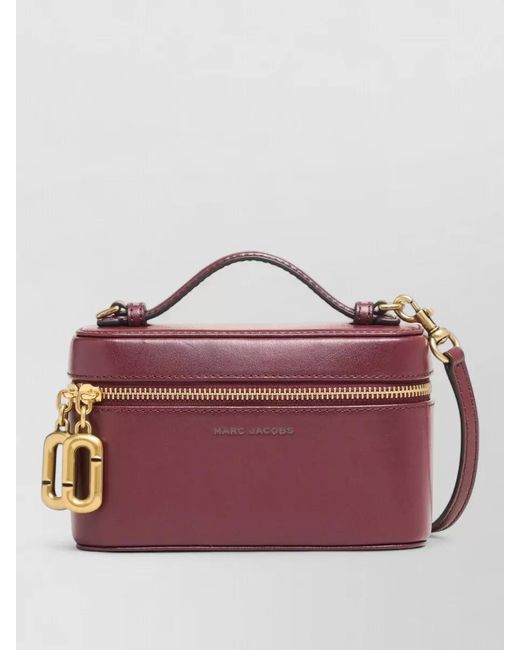 Marc Jacobs Purple The Vanity Leather Shoulder Bag