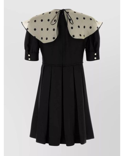 Valentino Garavani Black Silk Mini Dress