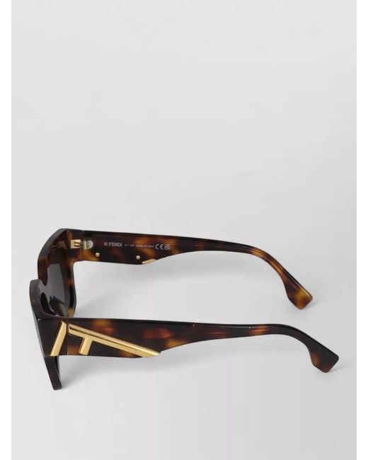 Fendi Black Oversized Square-Frame Sunglasses