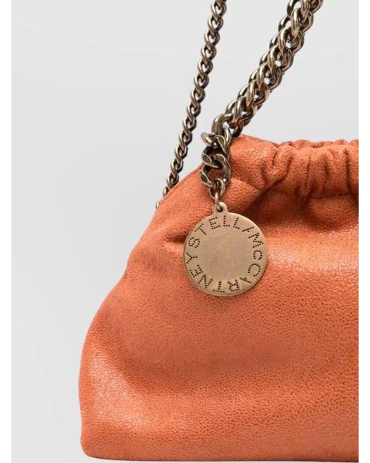 Stella McCartney White Falabella Mini Drawstring Shoulder Chain Bag