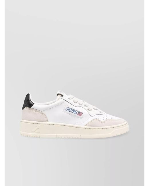 Autry Natural Leather Medalist Low-Top Sneakers