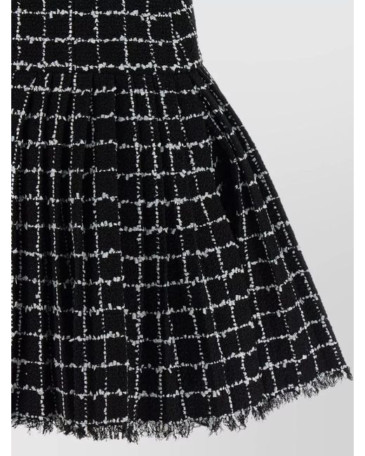 Balmain Black Tweed Mini Dress
