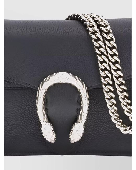Gucci Gray Dionysus Medium Leather Shoulder Bag