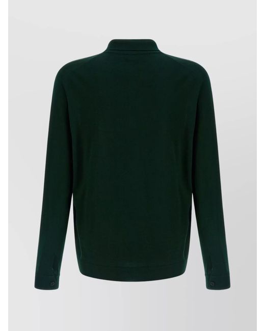 Roberto Collina Green Merino Wool Cardigan for men