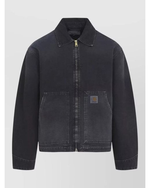 Carhartt Blue Arcan Work Jacket Cotton Canvas for men