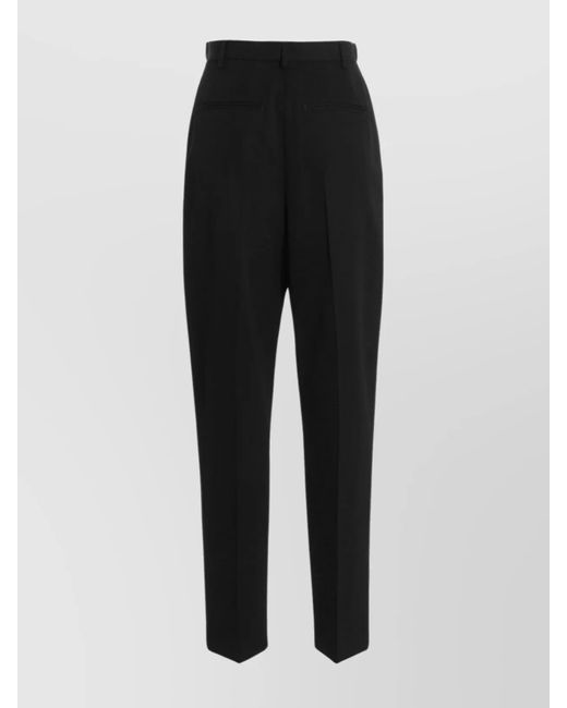Tory Burch Black Wool Tailored Trousers