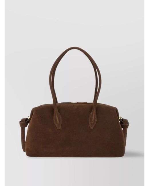 Yuzefi Brown Leather Shoulder Bag