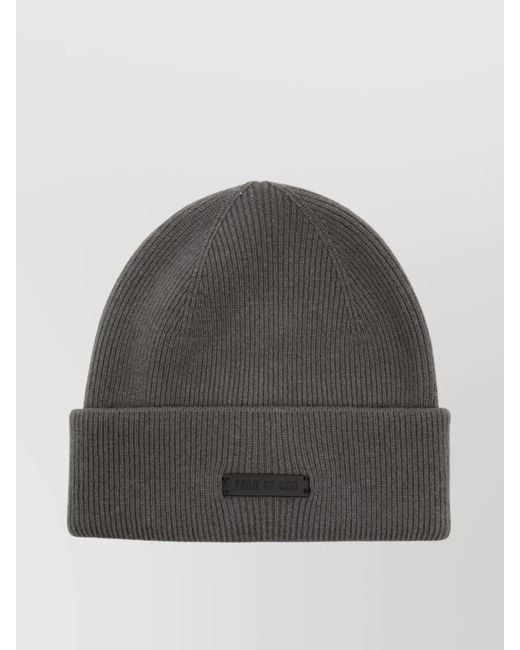 Fear Of God Gray Cashmere Beanie for men