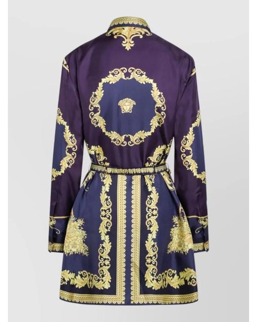 Versace Blue Midi Dress