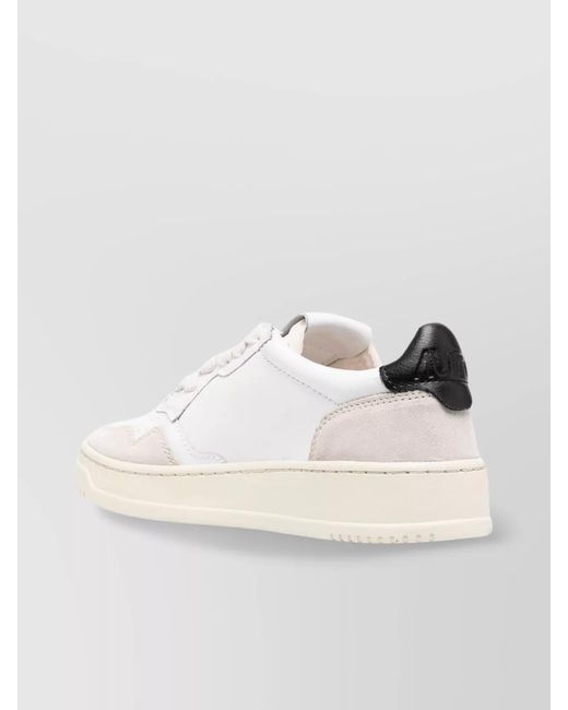Autry Natural Leather Medalist Low-Top Sneakers