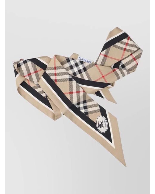 Burberry Multicolor Rectangular Check Pattern Scarf Accessory