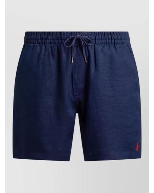 Polo Ralph Lauren Blue Ralph Lauren Beach Shorts Pockets for men