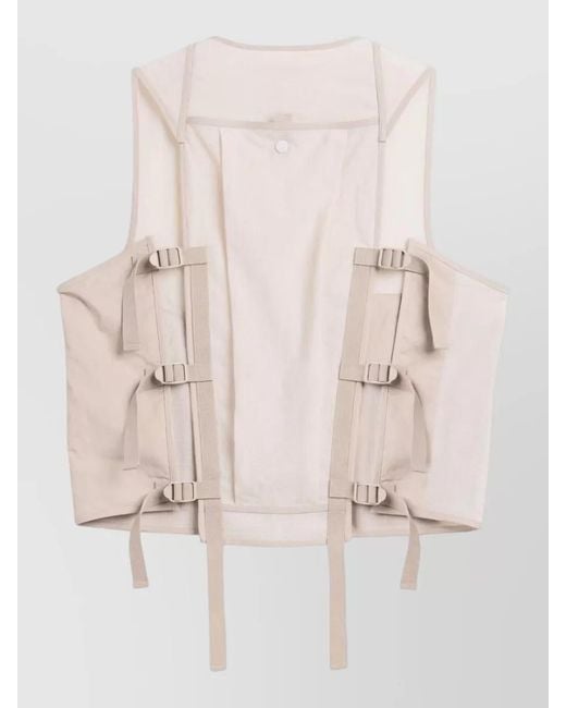 Y-3 Natural Vest Adjustable Straps Front Pockets for men
