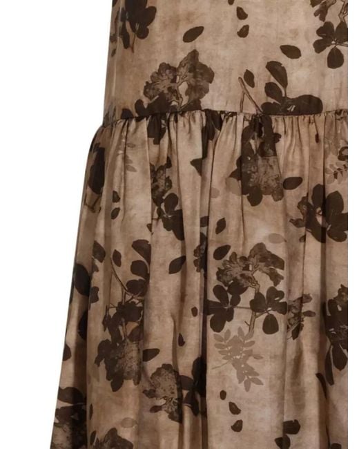 Uma Wang Natural Ardal Midi Dress Graphic Dot Print