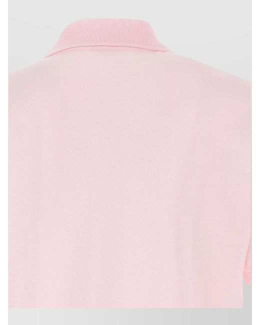 Lacoste Pink Cotton Piqué Short-Sleeve Polo Shirt for men