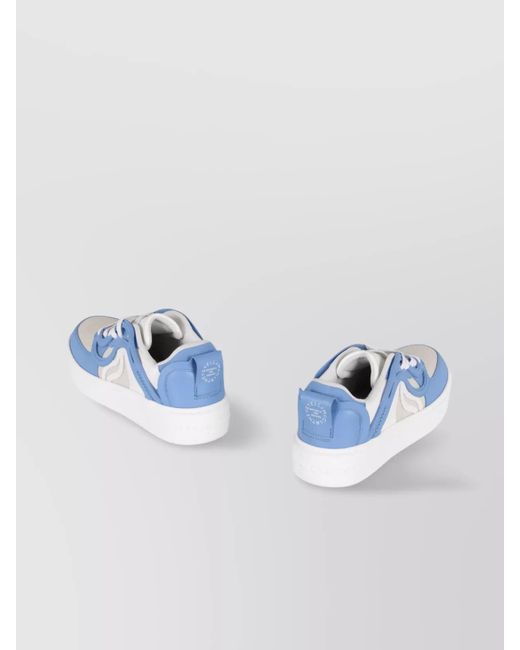 Stella McCartney Blue Vegan Leather Low-Top Sneakers