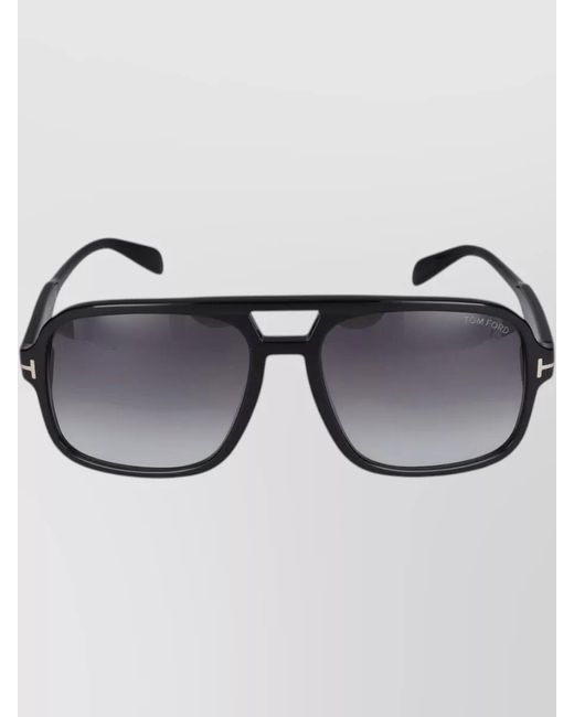 Tom Ford Metallic Sunglasses Ft0884 Square Gradient Lenses