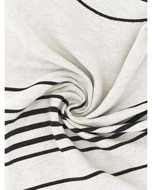 Maison Michel White Cotton Beach Towel