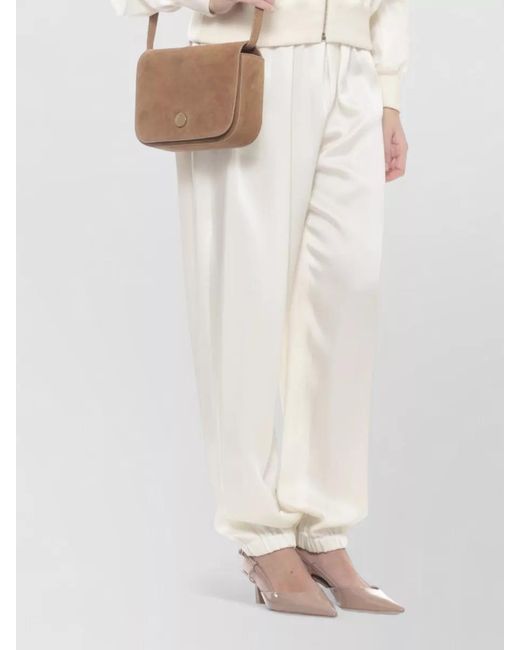 Fabiana Filippi White Short Jacket High Collar Long Sleeves