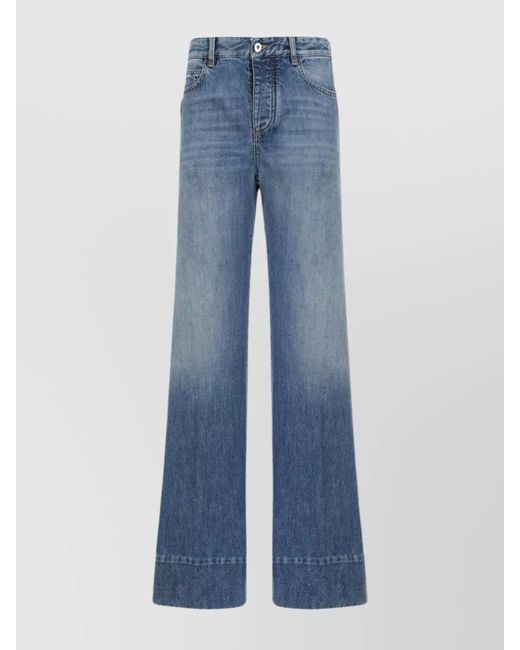 Bottega Veneta Blue Denim Wide-Leg Jeans