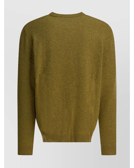Carhartt Green Wool Crewneck Jumper for men